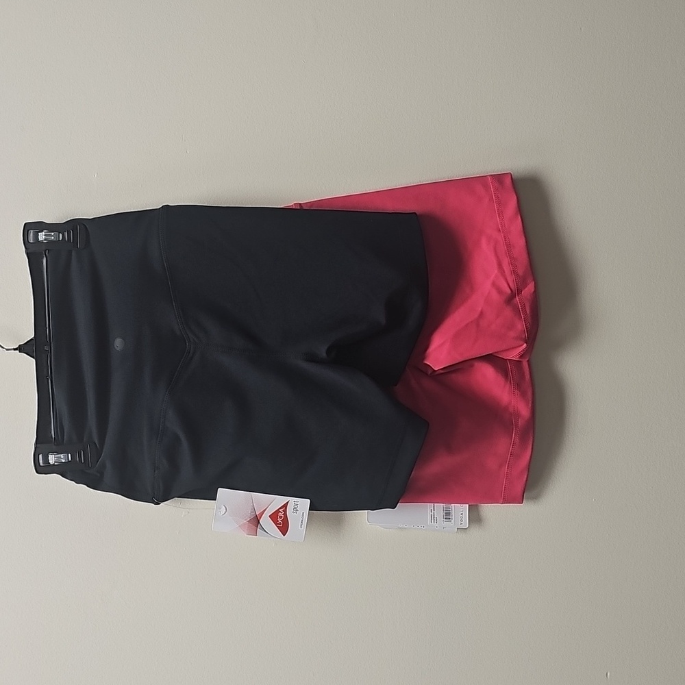Yogalicious Black and Pink Bike Shorts - Picture 2 of 3